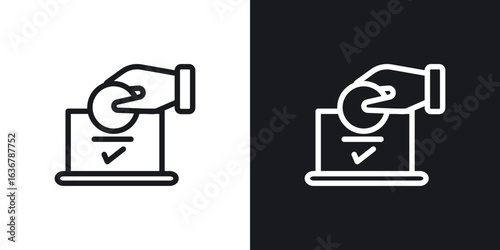 Infaq icons. Illustration of outline icons