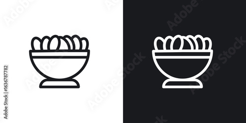 Iftar meal ramadan icons. Illustration of outline icons