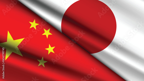 Illustration Vector Featuring Japan and China Identity