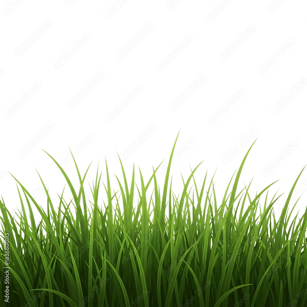 Vibrant green grass blades growing upwards against a stark black background Vibrant green grass blades growing upwards against a stark black background