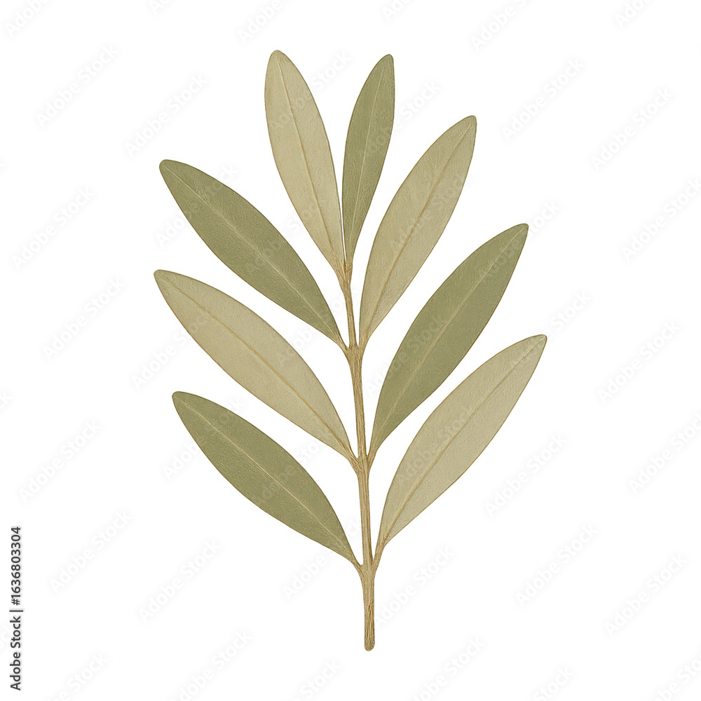 Fototapeta premium PNG Elegant olive branch illustration