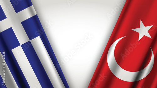 Illustration Vector Featuring Greece and Turkiye Identity