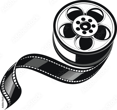 Dynamic black vector illustration of a classic subject
