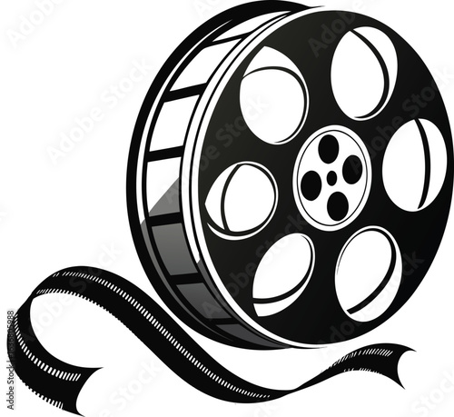 Dynamic black vector illustration of a classic subject