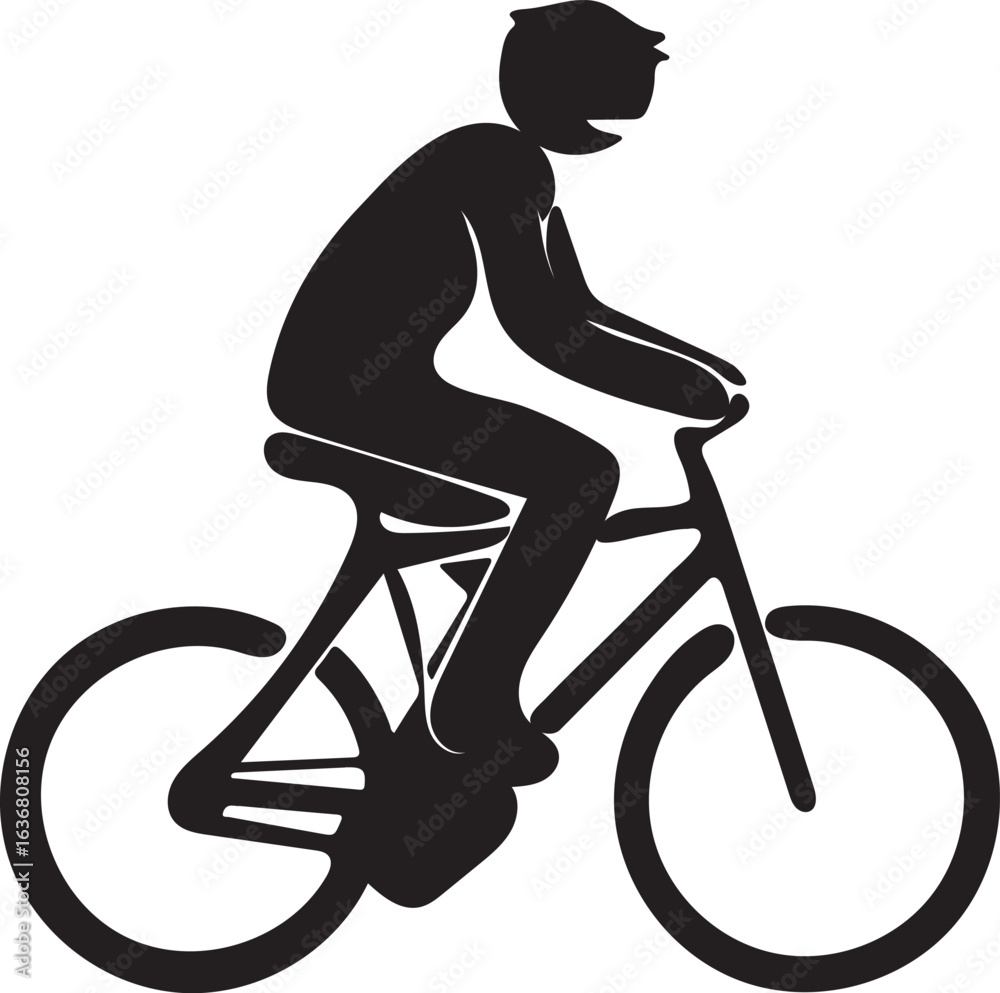 Obraz premium Cycling Sign | Bicycle and Rider Symbol