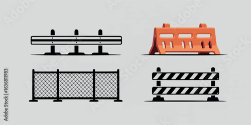 Diverse Set of Road Barriers and Fences for Safety and Construction Management Roadside Safety Solutions and Construction Site Equipment