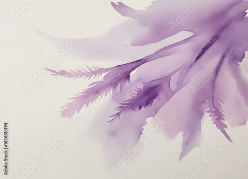 Fragile and intimate watercolor piece