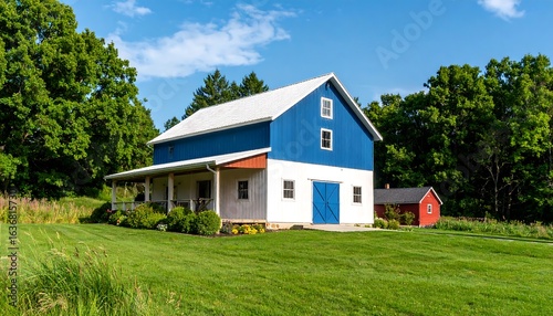 Wallpaper Mural Colorful barn on a sunny day Torontodigital.ca