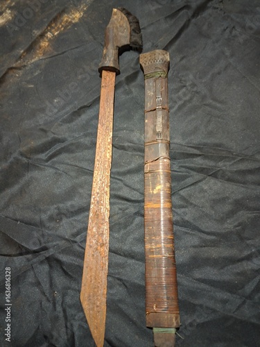 A historical sword from the descendants of the Paser Sultanate in East Kalimantan, used when fighting against the Dutch colonizers.