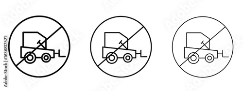 Road construction sign vector Logo Design Template. Editable Stroke graphics.