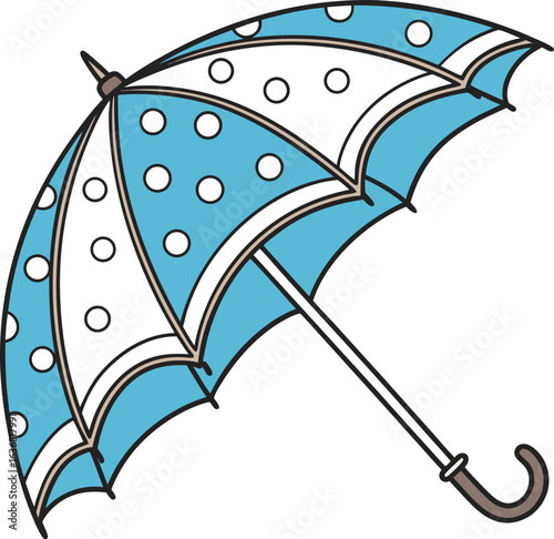 A seamless umbrella pattern, weather theme, autumn and spring season vector illustration