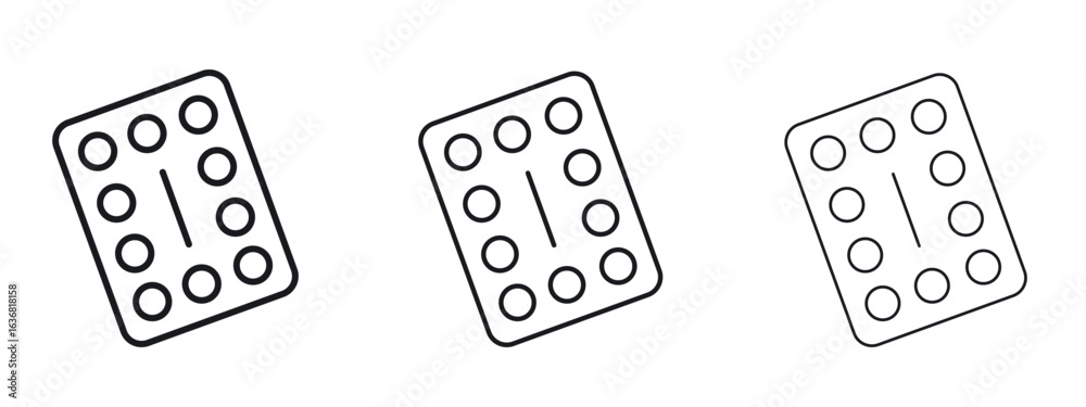 Εκτύπωση καμβά Oral contraception icon vector Logo Design Template