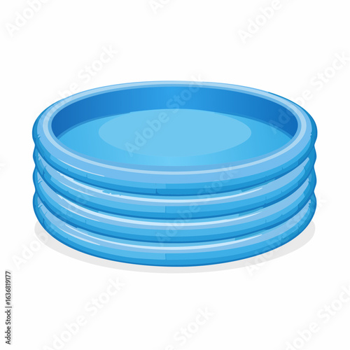 Planschbecken in Blau