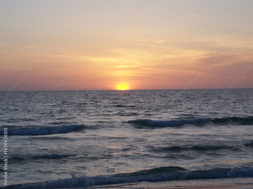 sunset in the sea sunset in the sea
