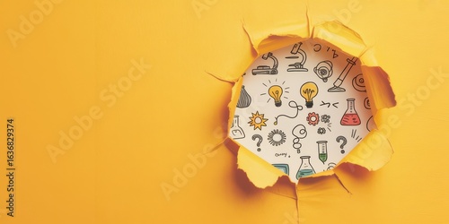 Creative Ideas and Scientific Discovery Concept