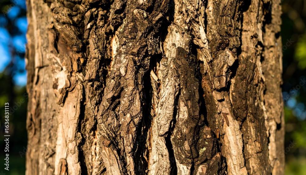 Obraz premium Close-up of textured tree bark