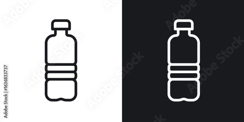 Water bottle icon vector symbol in Line Art Style for Design, Presentation, Website or Apps Elements.