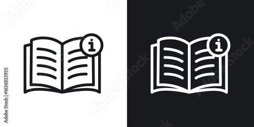 User guide icon vector symbol in Line Art Style for Design, Presentation, Website or Apps Elements.