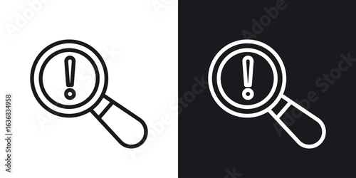 Risk analysis icon vector symbol in Line Art Style for Design, Presentation, Website or Apps Elements.