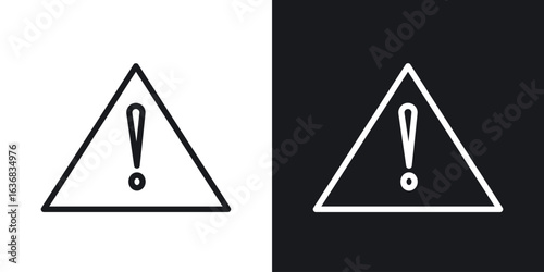 Risk icon vector symbol in Line Art Style for Design, Presentation, Website or Apps Elements.