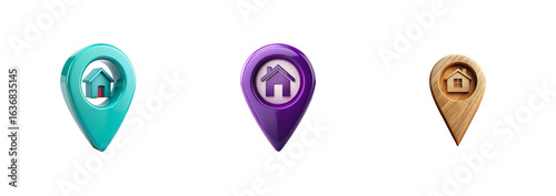 Vibrant Home Navigation Icon Set