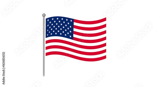 American flag waving (2)