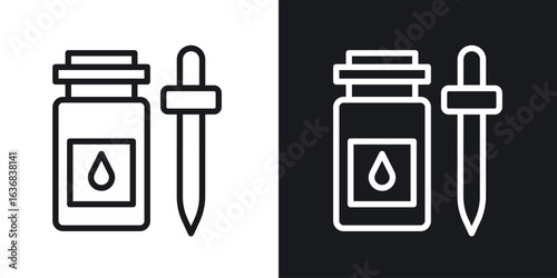 Essential oils icon vector symbol in Line Art Style for Design, Presentation, Website or Apps Elements.