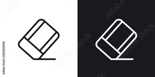 Eraser icon vector symbol in Line Art Style for Design, Presentation, Website or Apps Elements.