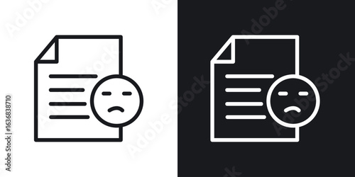 Complaint icon vector symbol in Line Art Style for Design, Presentation, Website or Apps Elements.