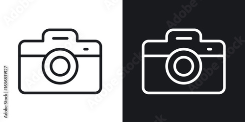 Camera icon vector symbol in Line Art Style for Design, Presentation, Website or Apps Elements.