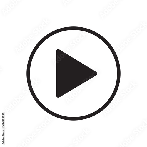 Play Button Icon Vector Symbol Design Illustration