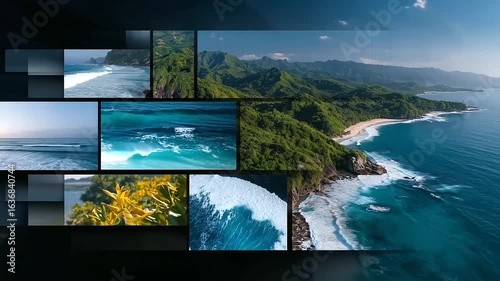 dynamic slideshow of a solo traveler exploring exotic destinations, with fast cuts, location captions, and upbeat background music travel slideshow, solo traveler, exotic 