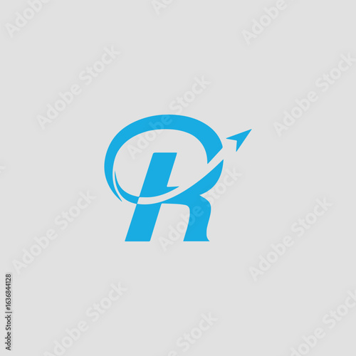 letters rc rd re and ro text logo design vector	
