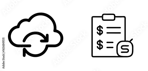 Cloud Backup Data Storage Security Icon