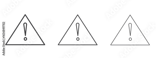 Risk icon vector Graphics. Black thin lines icons