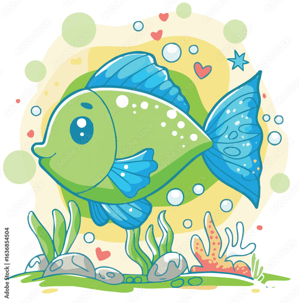 Naklejka premium fish