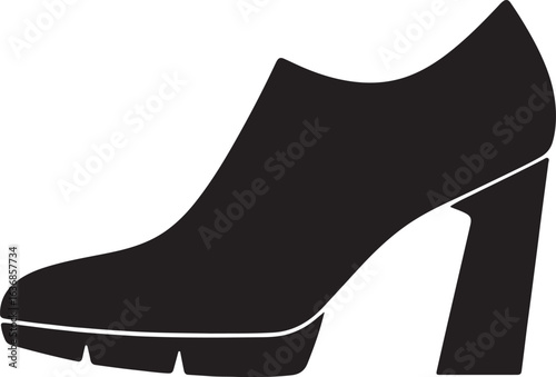 Loafer Shoes Silhouette, Business Casual Footwear for Men and Women