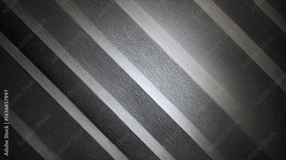 Obraz premium Dynamic diagonal stripes in shades of grey create a modern textured background perfect for sophisticated design projects