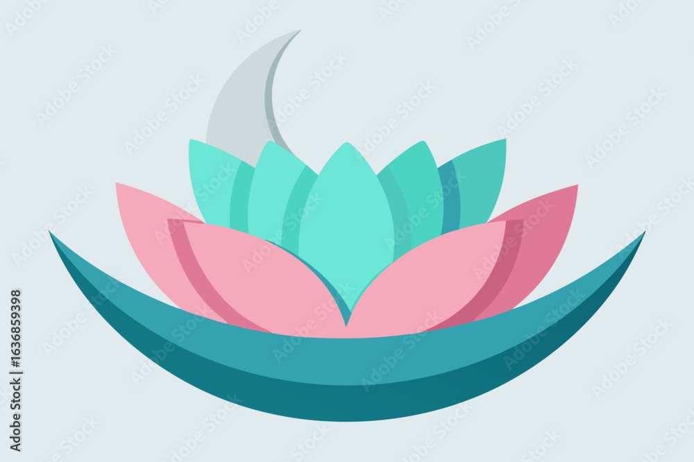 Obraz premium lotus flower vector illustration