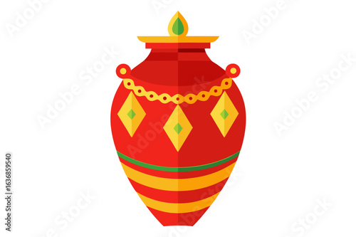 vector illustration of a vase