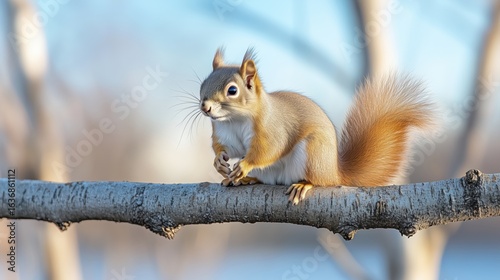 Fototapeta Eurasian red squirrel