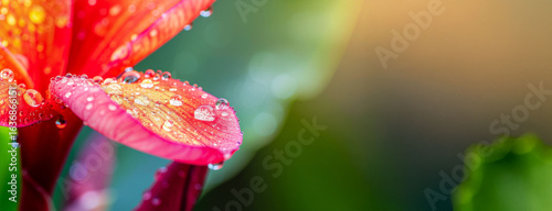red flower closeup