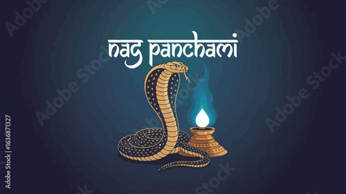 Bild auf Leinwand Nag Panchami Festival: Serpent Worship and Sacred Rituals