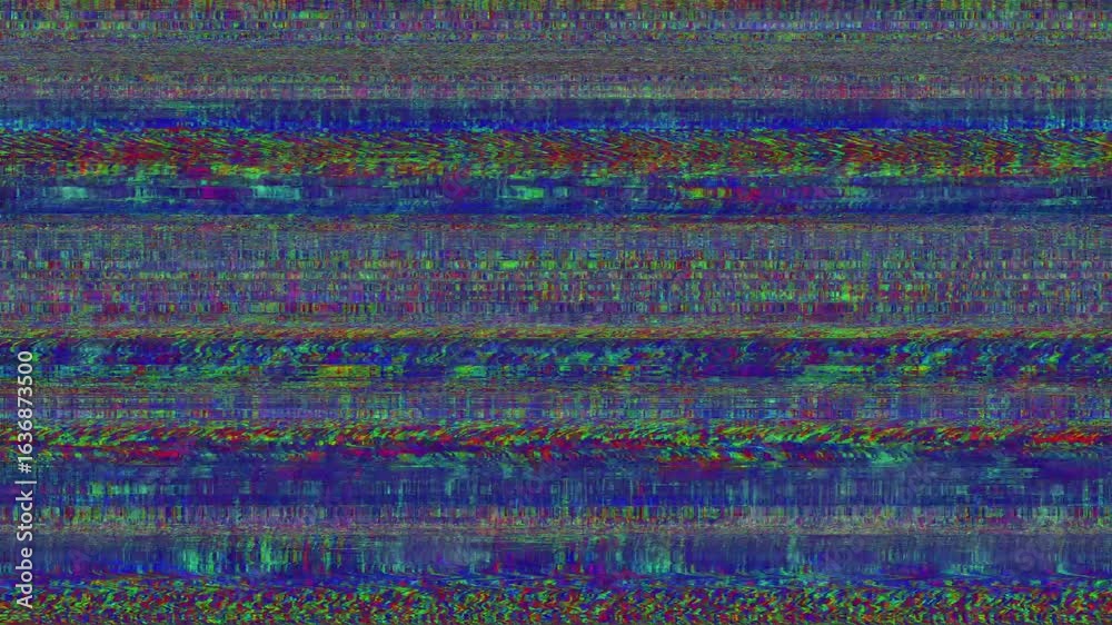 Analog Old TV No Signal Static Noise Background
