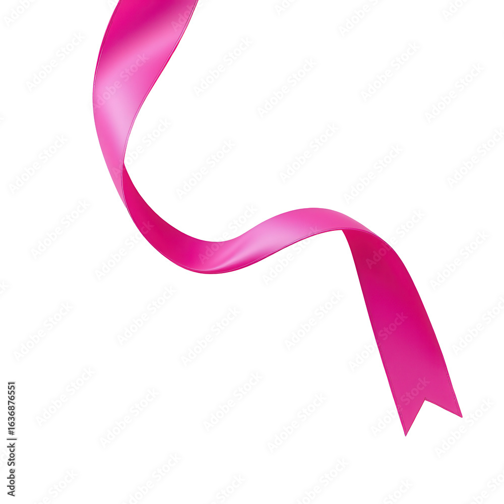 Pink Ribbon Symbol for Awareness Campaigns, Charity, and Support Pink Ribbon Symbol for Awareness Campaigns, Charity, and Support