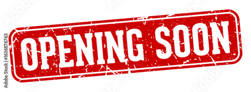 opening soon rectangular sign. opening soon stamp