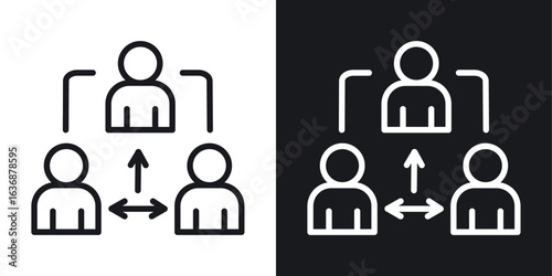 Third party icon line concept, linear symbol.