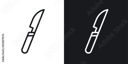 Scalpel icon line concept, linear symbol.