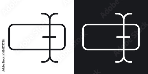 Obraz na płótnie Rename icon line concept, linear symbol.
