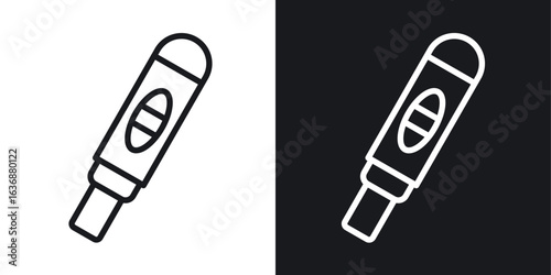 Pregnancy test icon line concept, linear symbol.